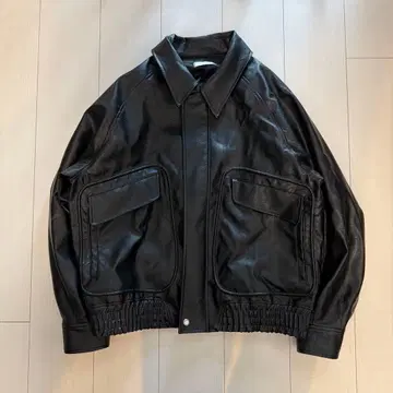 24FW WYM Lidnm 가죽 자켓 M 사이즈