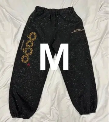 9090girl 스웨트 팬츠 Black yellow leopard/M