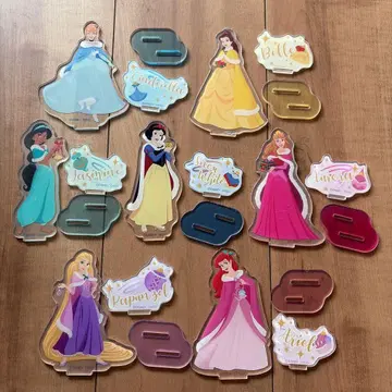 디즈니 아크릴 스탠드 다이소 아리엘 라푼젤 재스민 벨