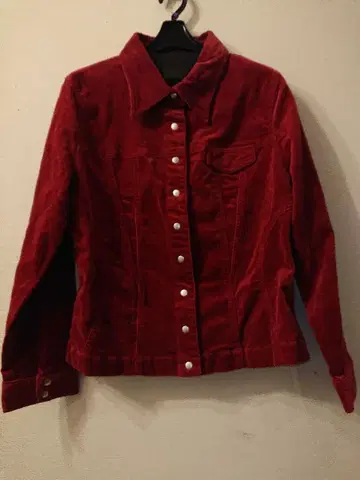 Robe 13호 긴팔 코듀로이 자켓 와인 컬러