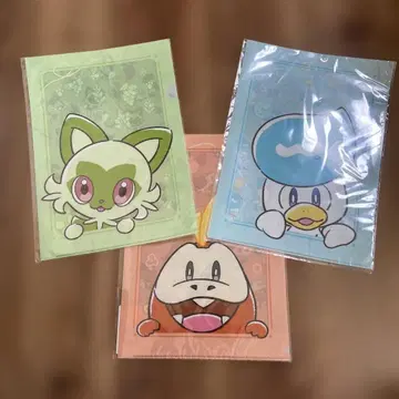 포켓몬 A4 클리어 파일 3장 세트