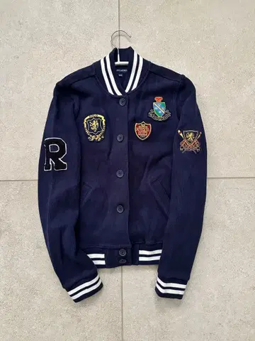 랄프 로렌 와펜 바시티 자켓 네이비 가디건