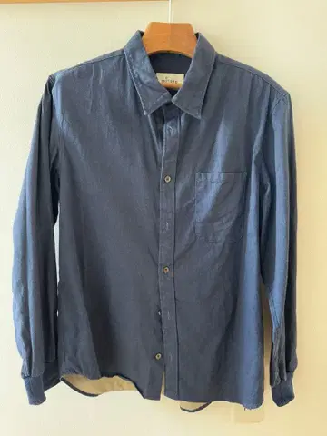motone 블루 버튼업 셔츠