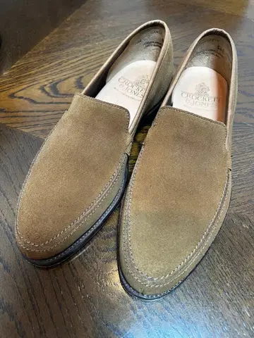 크로켓 & 존스 브라운 스웨이드 로퍼