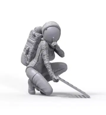 1/35 보호복을 입고 적지 잠입하는 여성 요원 레진 피규어 H097