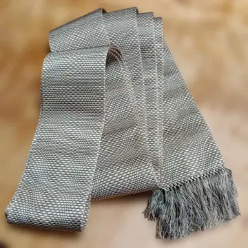 베이지 순수 실크 남성용 오비