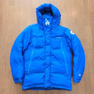 APPLEBUM 후드 부착 다운 자켓 파랑 로스앤젤레스 도샤스