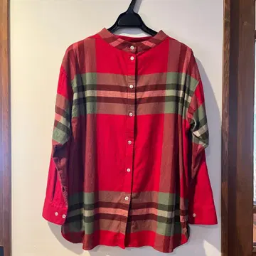 beams boy 노카라 플란넬 셔츠