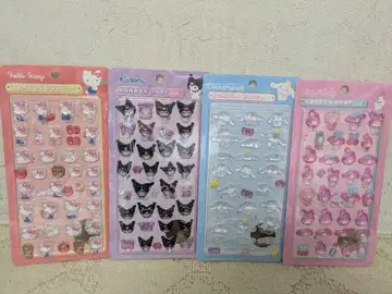 모자 꽁지 드롭 씰 산리오 7세트