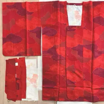 순수 실크 겉옷 여성용 기모노 앤티크