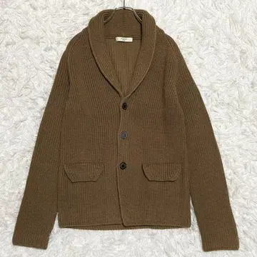 이탈리아제 [레어 L] 리아담스 메리노울 숄카라 니트 자켓