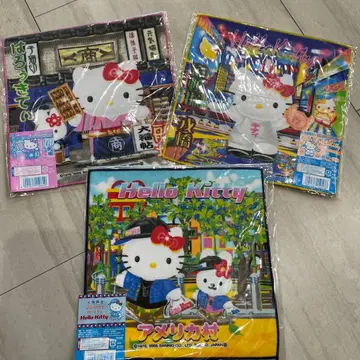 헬로키티 타월 3개 세트 오사카 한정판