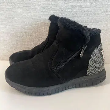 해리스 트위드 보아 숏부츠 M 블랙