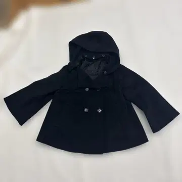 UNTITLED 후드 부착 피코트 사이즈 2 (M) 블랙