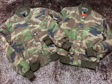 카모 패턴 바시티 자켓 2개 세트