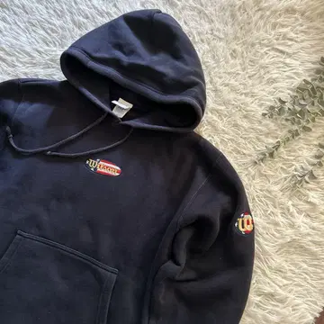 Wilson 네이비 베이스볼 후드티 로고 자수 성조기