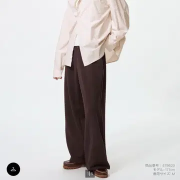 UNIQLO / 맨투맨 와이드 팬츠 ( 479620 )