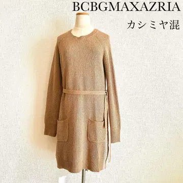 BCBGMAXAZRIA 캐시미어 혼방 리브 스웨터