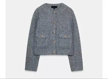 ZARA 골드 버튼 부클 자켓