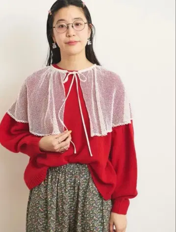 [ figlondon 니트 케이프 미사용 새상품 ]