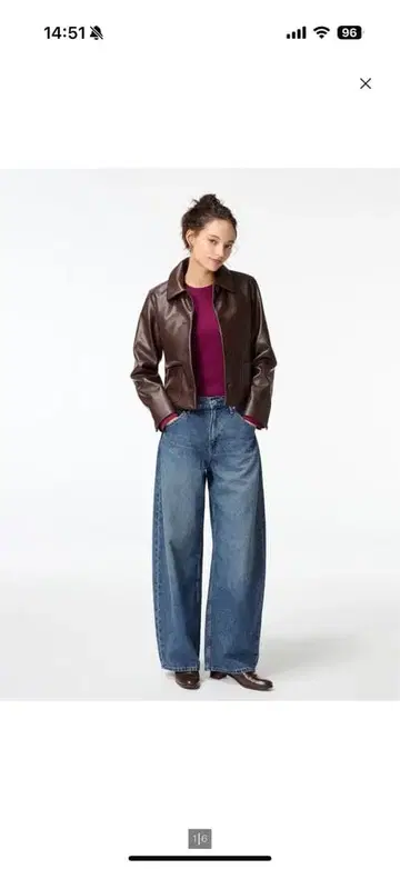 [ UNIQLO ] 유니클로 배기 커브진 67 BLUE