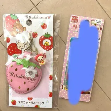코리락쿠마 딸기 스트랩