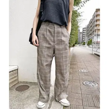 Spick&Span 워셔블 턱 스트레이트 팬츠