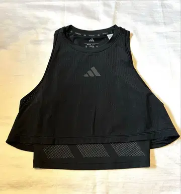 새상품급 아디다스 adidas 레이어드 스타일 탱크탑 블랙 M