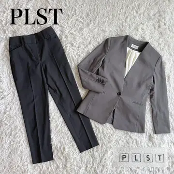 컨디션 최상 워셔블 플라스테 세트 코디 셋업 노카라 린넨 혼방