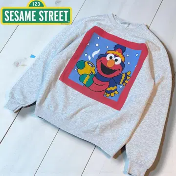 [ US 구제 의류 ] 세서미 스트릿 빈티지 엘모 프린트 맨투맨