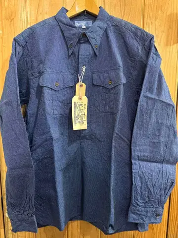 미스터 프리덤 긴팔 풀오버 셔츠 L 다크 블루