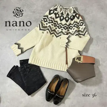 nano universe 노르딕 무늬 풀오버 (36/S~M 상당)