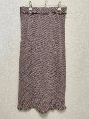 COCODEAL 핑크 트위드 타이트 스커트