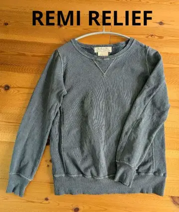 REMI RELIEF 레미렐리프 데미지 가공 맨투맨 양V 빈티지