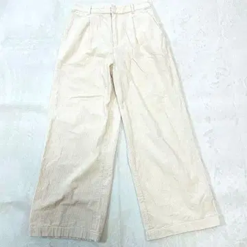 로리즈팜 코듀로이 와이드 팬츠 스트레이트 아이보리 M