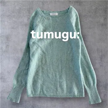 2 [새상품급] tumugu: 울 100% 화려한 컬러 니트 풀오버