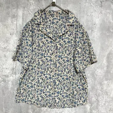 RAY CASSIN 꽃무늬 미니 꽃무늬 프린트 셔츠 얇은 소재 캐주얼