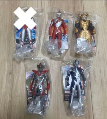미개봉 새상품 울트라 히어로 울트라맨 소프트 비닐 4체 일괄