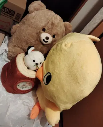 코로마루 씨 치킨 라면 병아리 Ver.2 시마연가 시계 봉제 인형