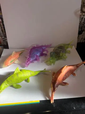 레어품 슈퍼 다이노소어&공룡 어택 기타 공룡 피규어 5체 세트1