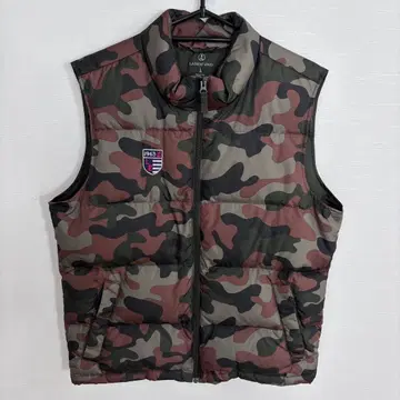 LANDS' END 카모플라쥬 다운 베스트