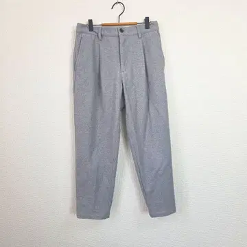 JUNRED 준레드 테이퍼드 팬츠 M 그레이 센터 프레스 남성용