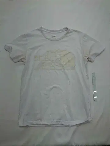 더 노스 페이스 화이트 계열 L 사이즈 반팔 티셔츠