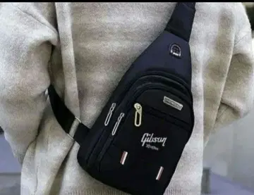 새상품 ] Gibson 깁슨 슬링 바디백 숄더백 로고 빨간색