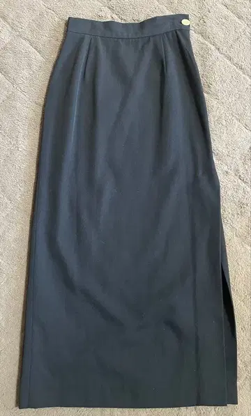 비비안 웨스트우드 블랙 울 혼방 타이트 스커트 슬릿