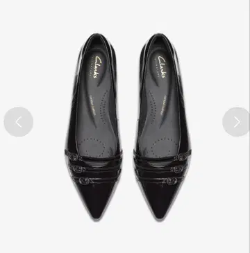 Clarks 클락스 2025 가을/겨울 블랙 에나멜 플랫슈즈