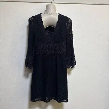 그레이스 콘티넨탈 튜닉 원피스 네이비