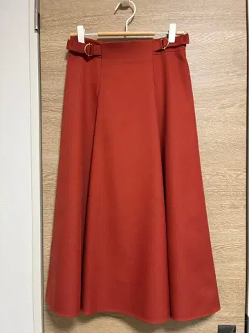 ANAYI 오렌지 플레어 스커트