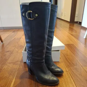 새상품급 INDIVI 블랙 롱 부츠