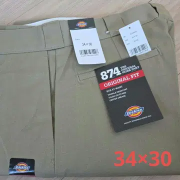 [ 미사용 새상품 ] 디키즈 874 34x30 워크 팬츠 BEIGE
